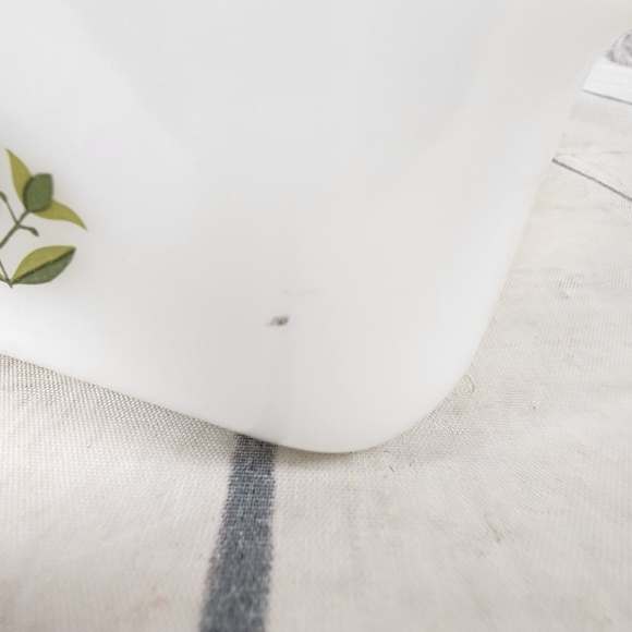 Vintage Anchor Hocking 8" Green Meadow Cake Pan Milk Glass Fire King Ovenware - Picture 14 of 15